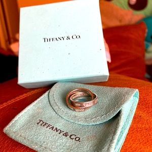Tiffany & Co Interlocking Sterling Silver Rings